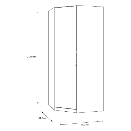 Szafa 100 cm Dąb Artisan